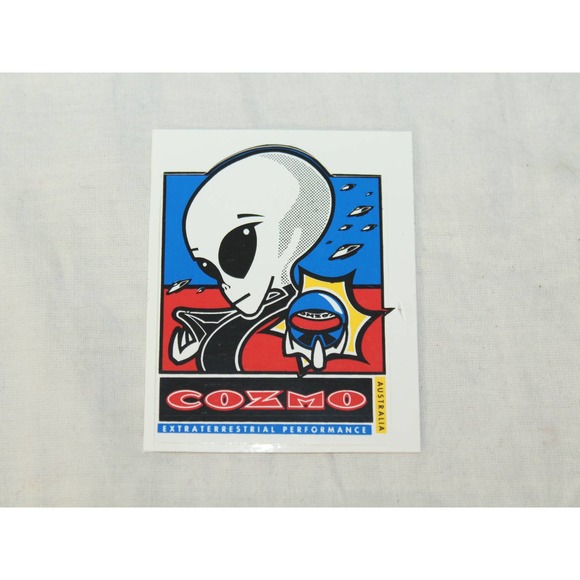 Cozmo Wheels Vintage Inline Aggressive Rollerblade wheels Alien Logo Sticker - Picture 2 of 3
